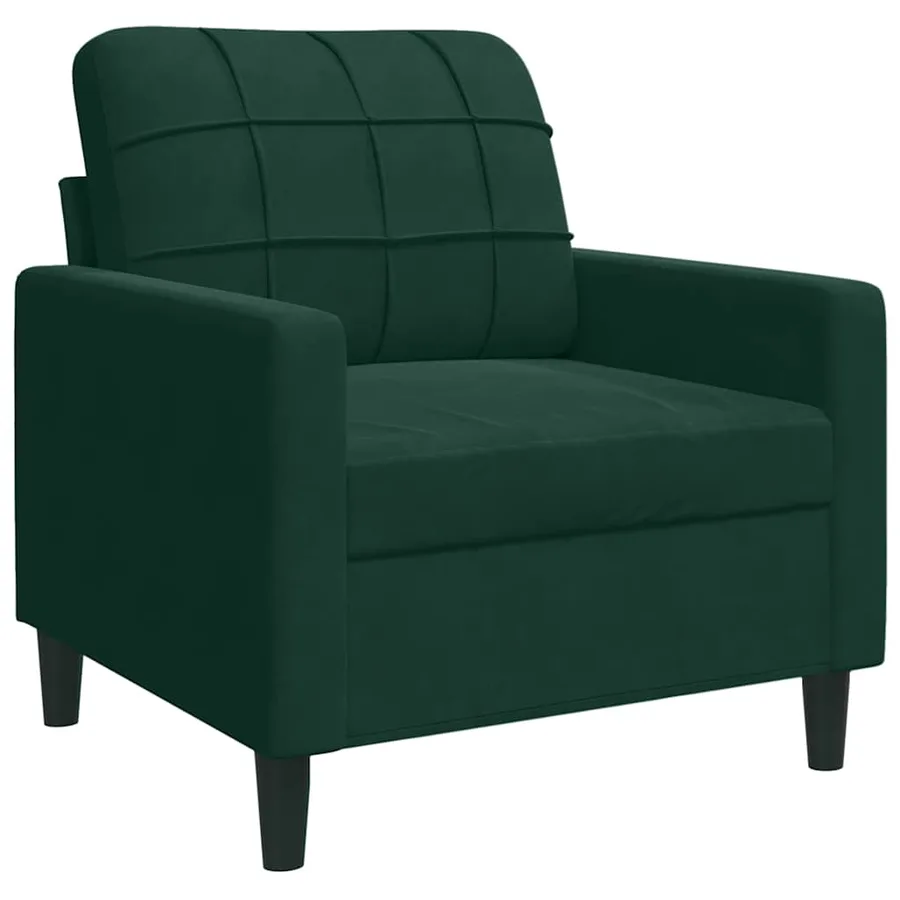 Ensemble de canapés 3 pcs avec coussins et traversins velours - 6
