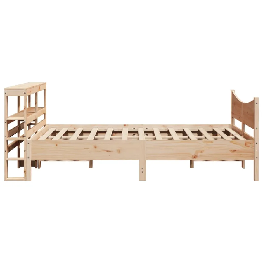 Cadre de lit avec tête de lit 150x200 cm bois de pin massif - 7
