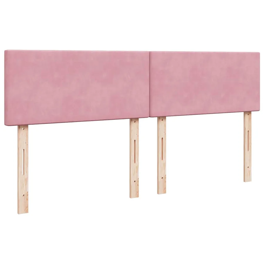 Sommier à lattes de lit avec matelas Rose 200x200 cm Velours - 9