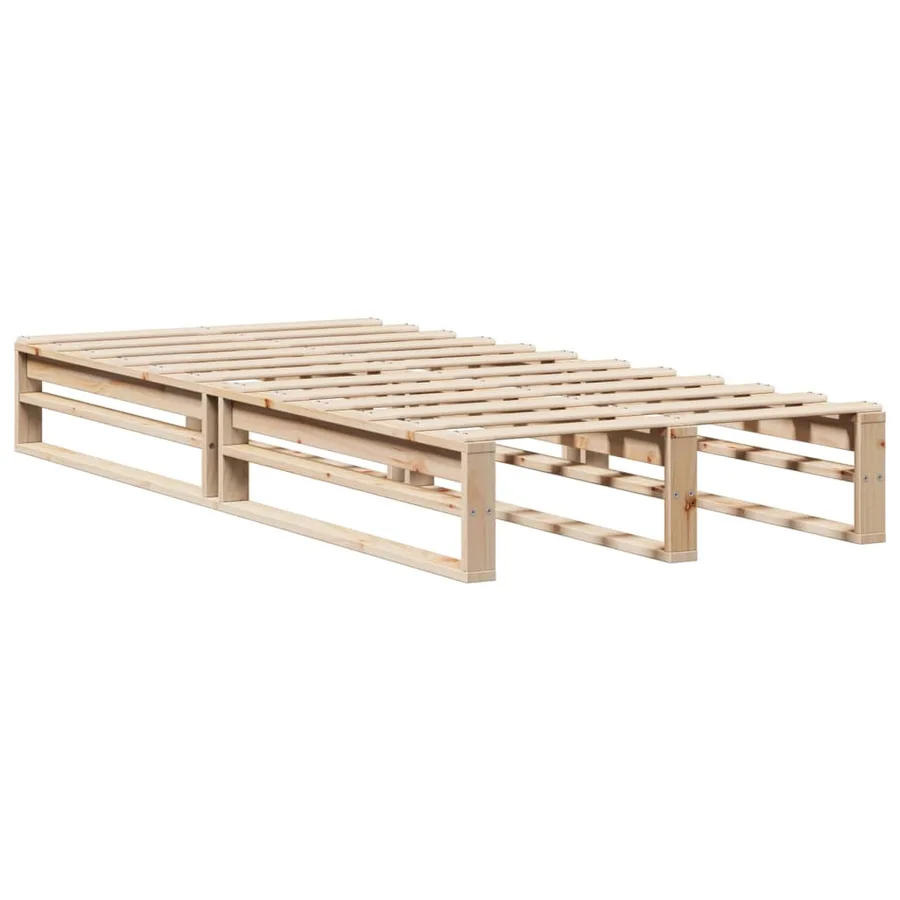 Cadre de lit sans matelas 90x200 cm bois de pin massif - 5