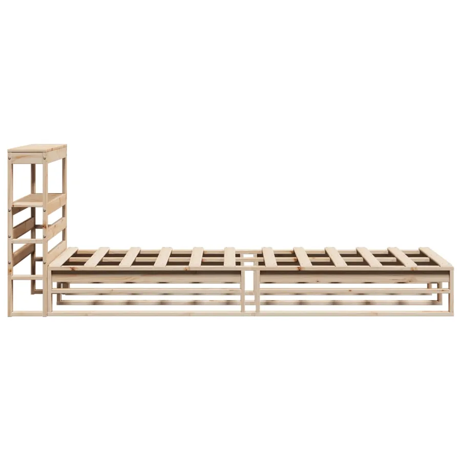 Cadre de lit sans matelas 90x200 cm bois de pin massif - 7