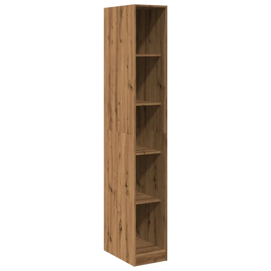 Garde-robe chêne artisanal 30x50x200 cm bois d'ingénierie - 2