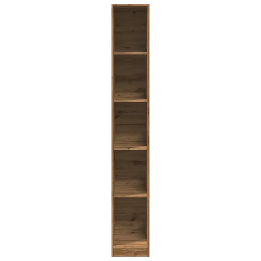 Garde-robe chêne artisanal 30x50x200 cm bois d'ingénierie - 4