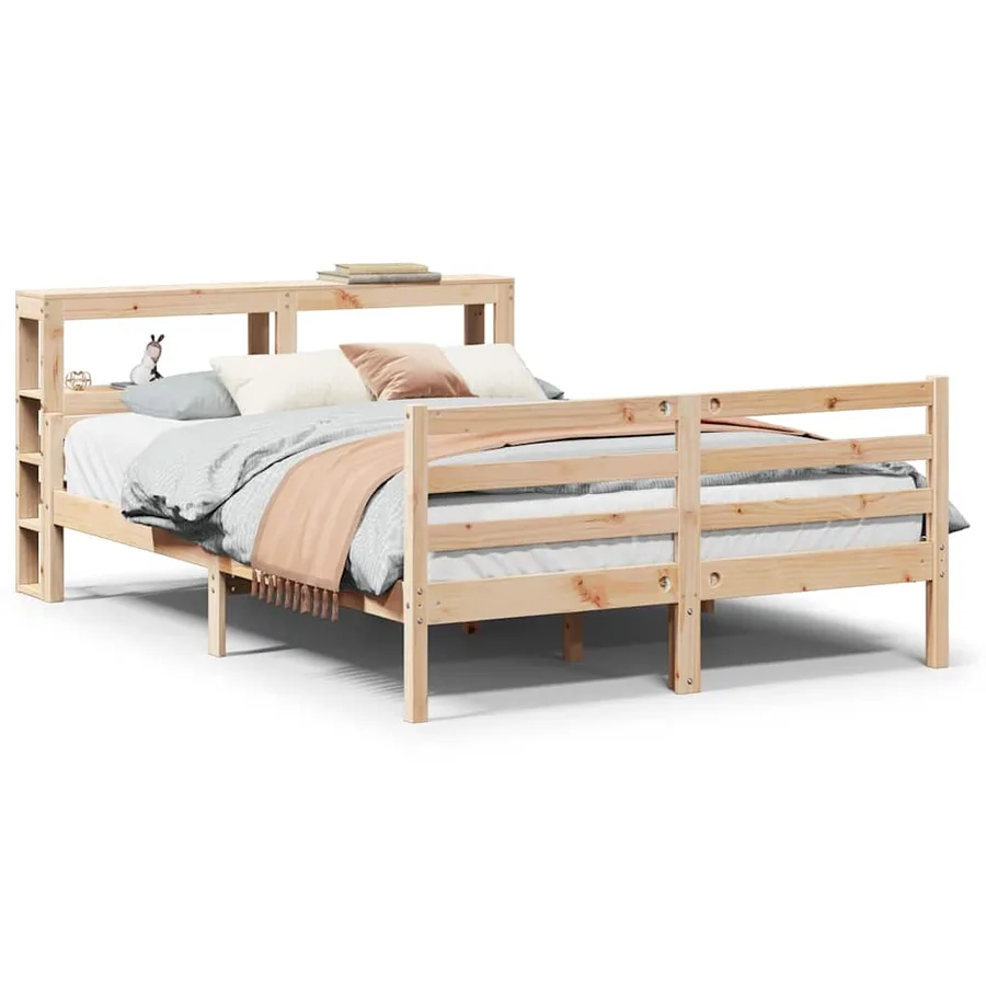 Cadre de lit avec tête de lit sans matelas 140x190 cm - 2