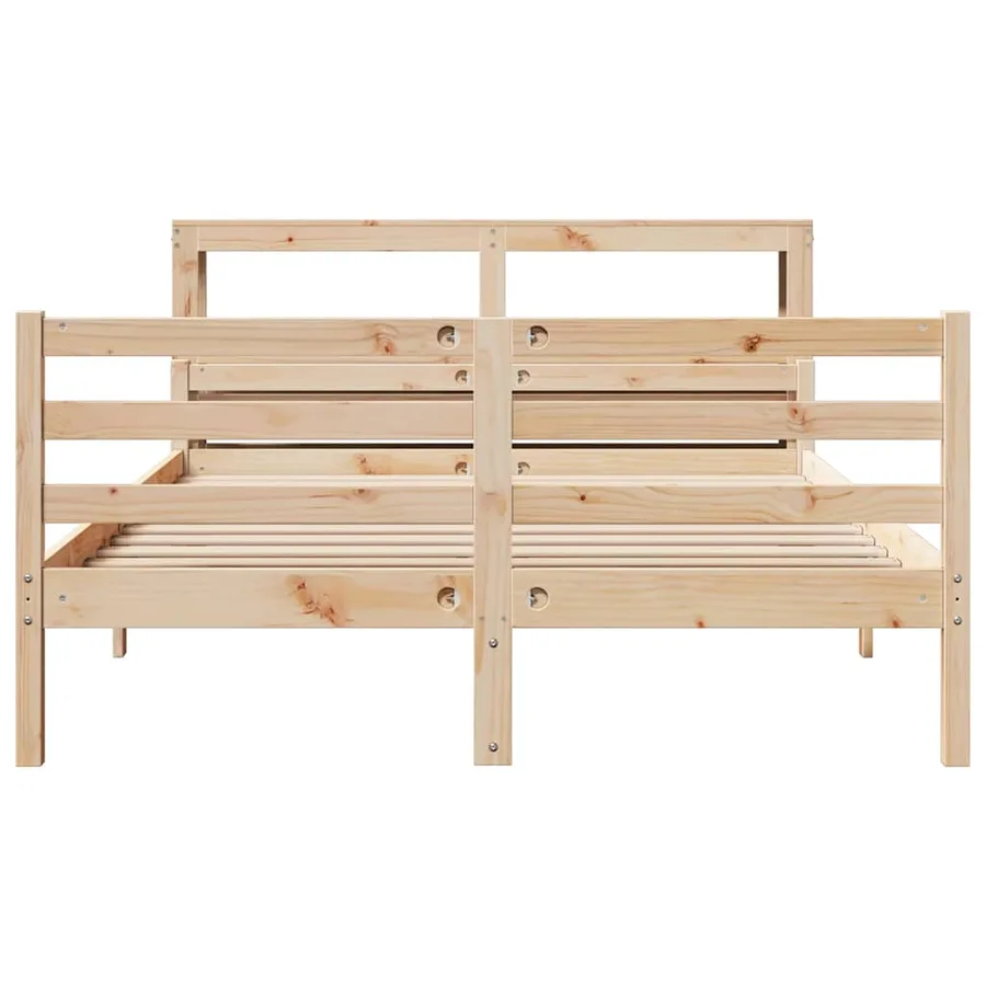 Cadre de lit avec tête de lit sans matelas 140x190 cm - 4