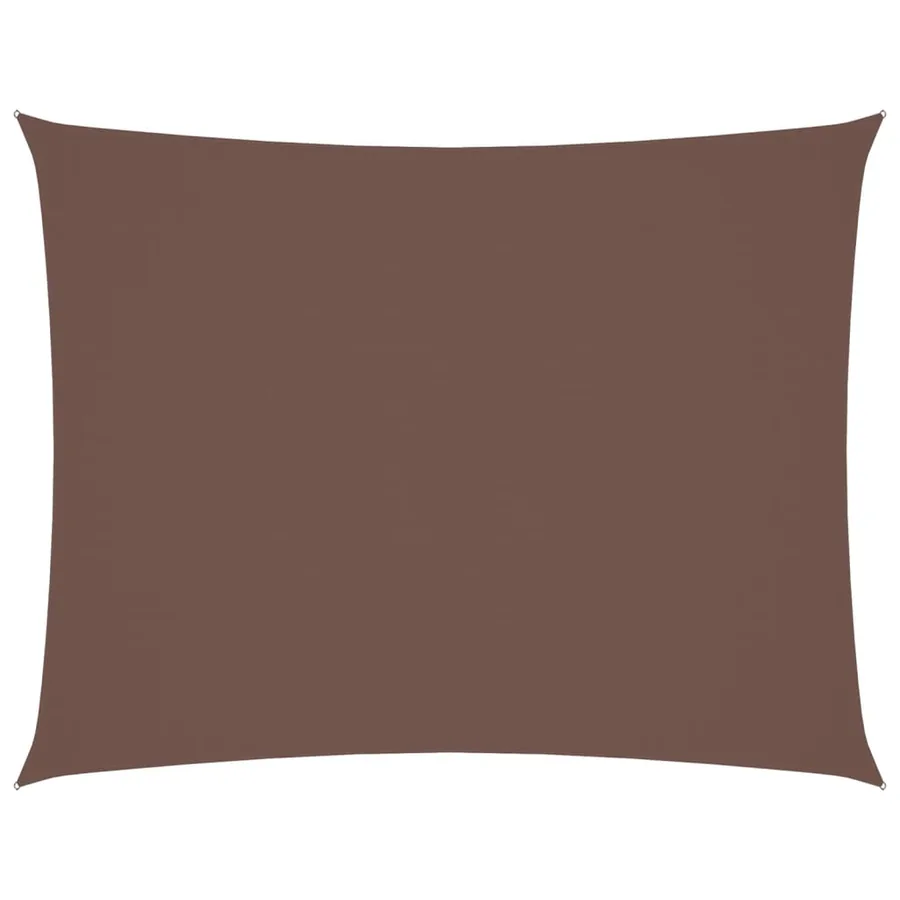Voile de parasol tissu oxford rectangulaire 4x5 m marron - 2