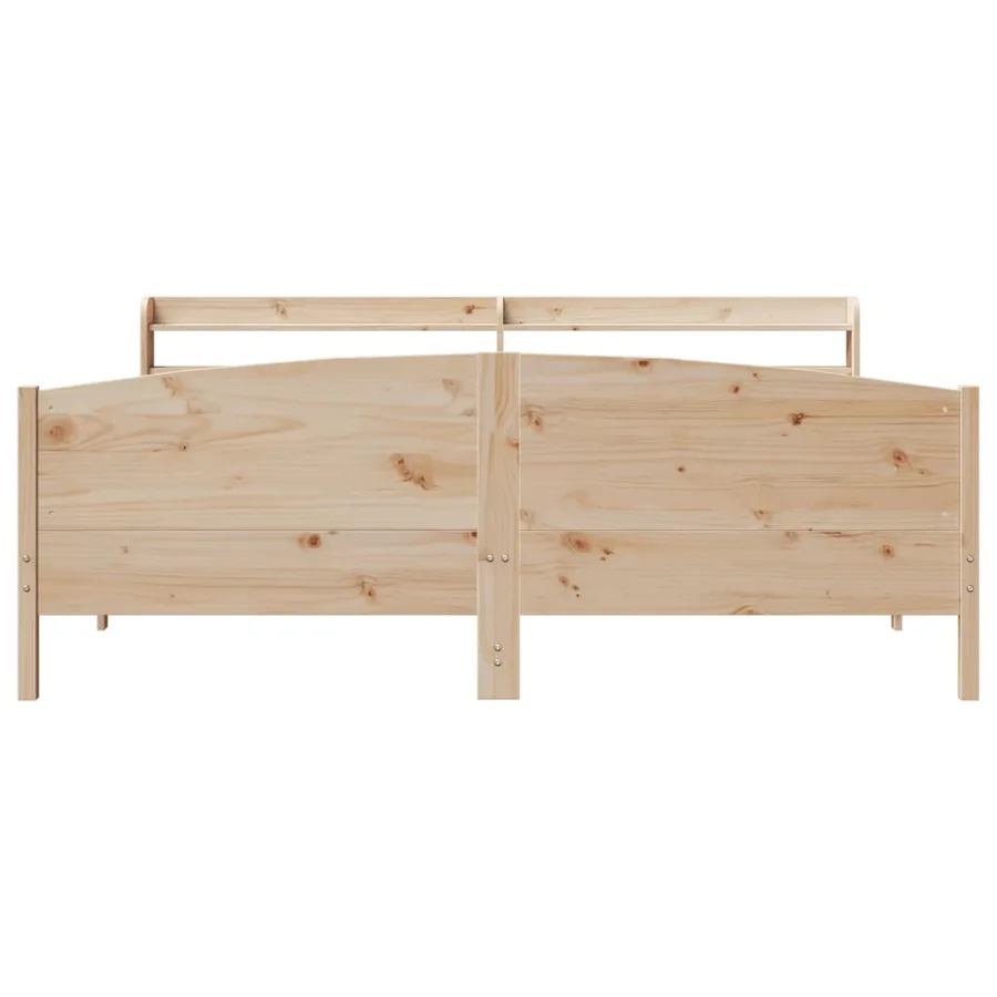 Cadre de lit sans matelas 180x200 cm bois massif de pin - 4