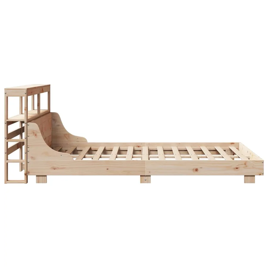 Cadre de lit sans matelas 120x190 cm bois de pin massif - 5