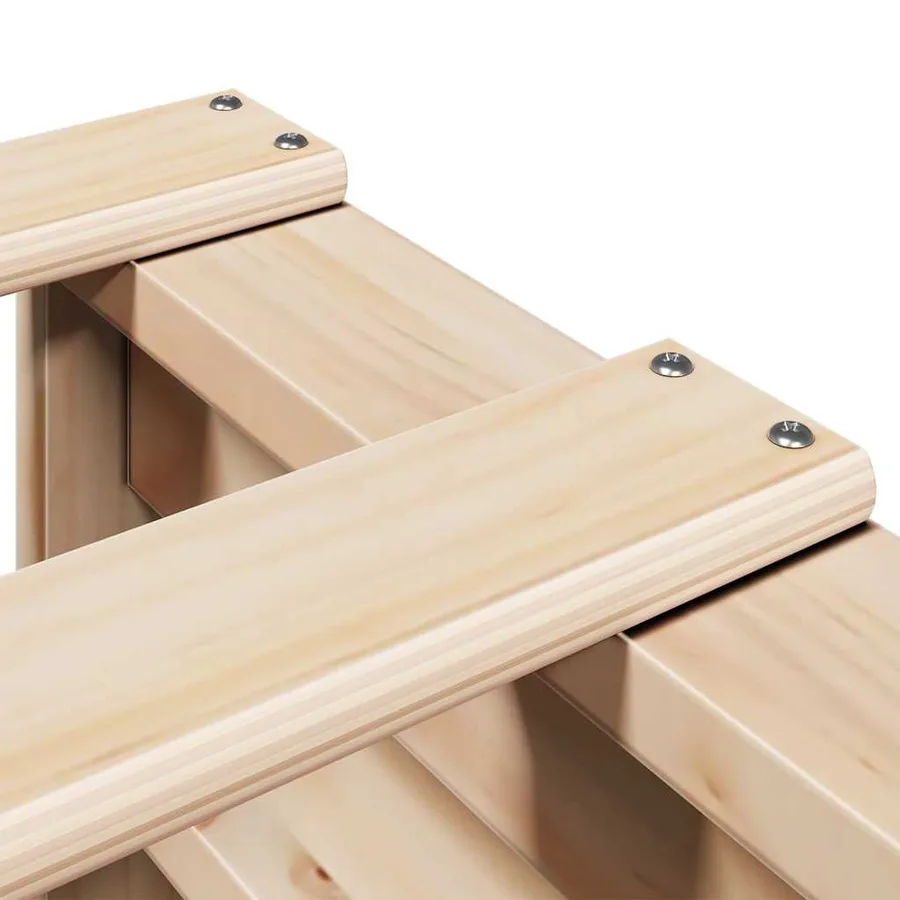 Cadre de lit sans matelas 120x200 cm bois de pin massif - 9