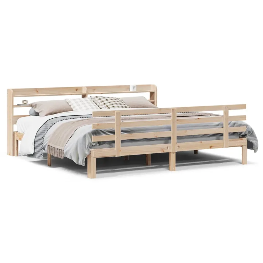 Cadre de lit avec tête de lit sans matelas 180x200 cm - 2