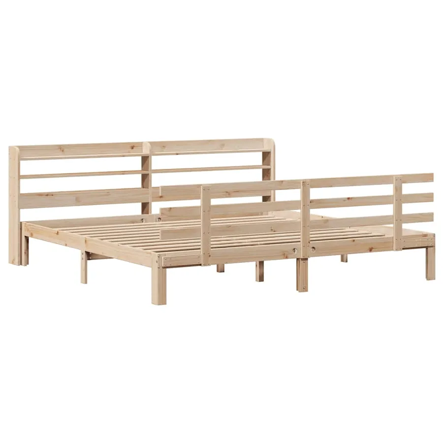 Cadre de lit avec tête de lit sans matelas 180x200 cm - 3