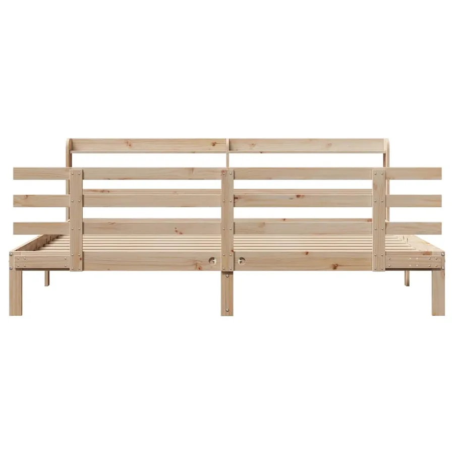 Cadre de lit avec tête de lit sans matelas 180x200 cm - 4