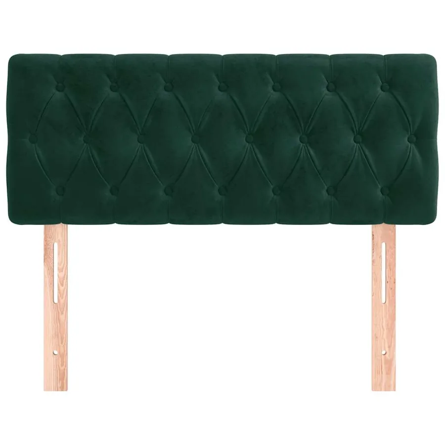 Tête de lit Vert foncé 90x7x78/88 cm Velours - 3