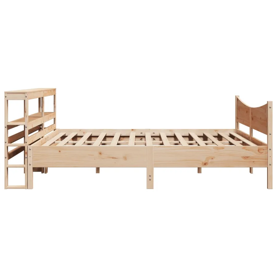 Cadre de lit avec tête de lit 200x200 cm Bois de pin massif - 7