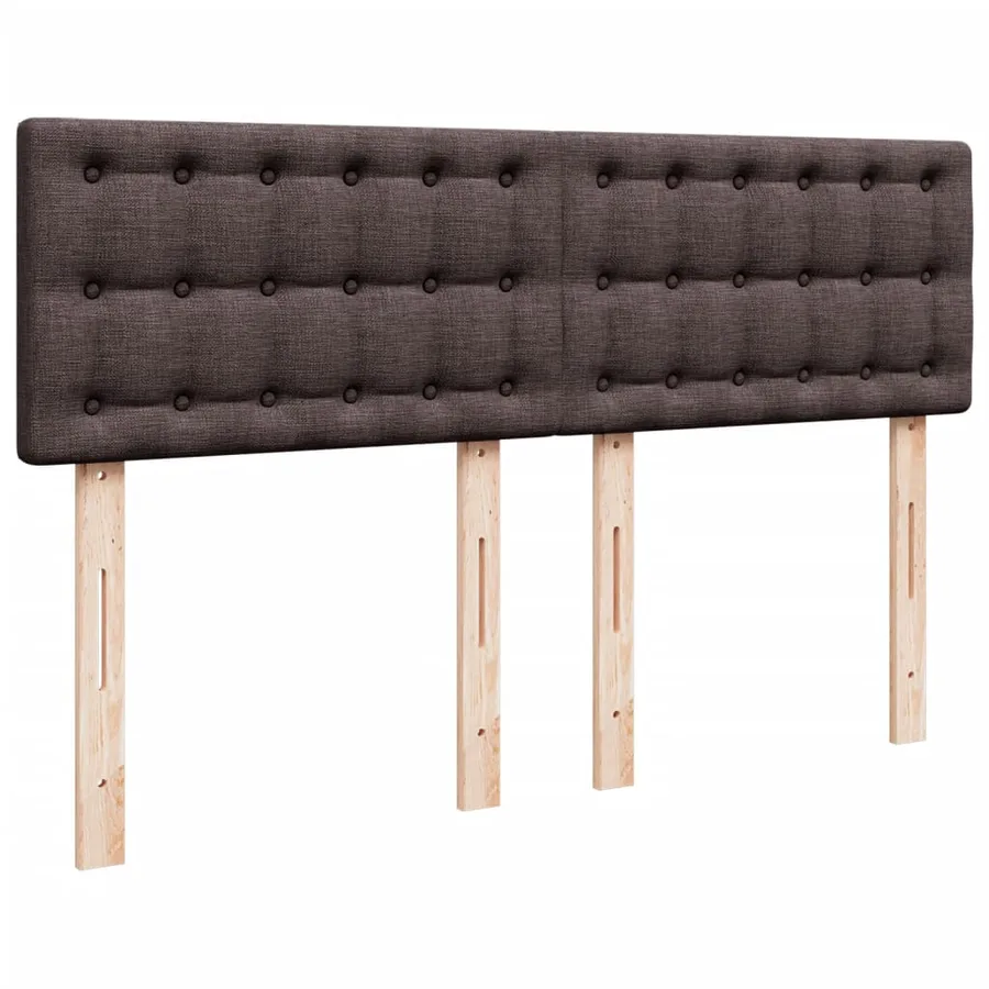 Sommier à lattes de lit avec matelas Marron foncé 140x200 cm - 7