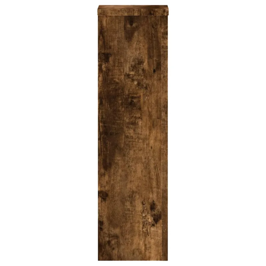 Supports pour plantes 2 pcs chêne fumé bois d'ingénierie - 4