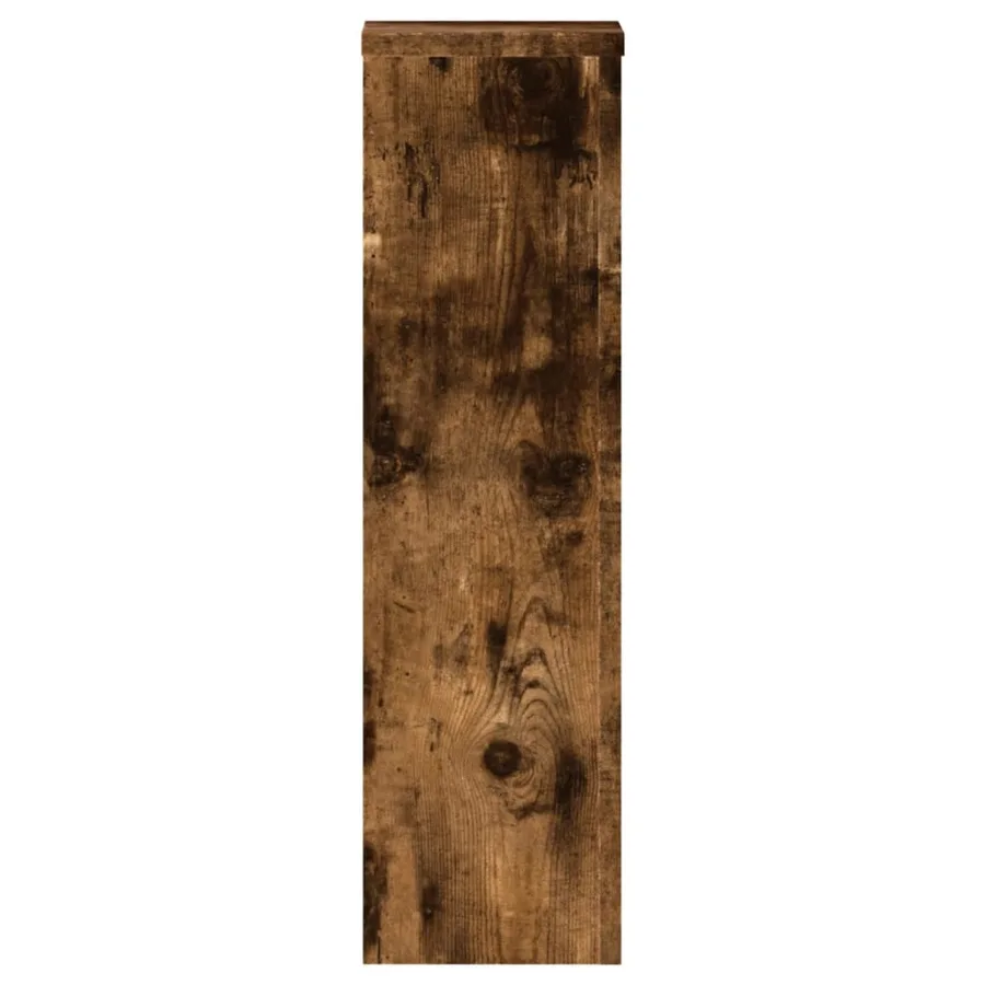 Supports pour plantes 2 pcs chêne fumé bois d'ingénierie - 6