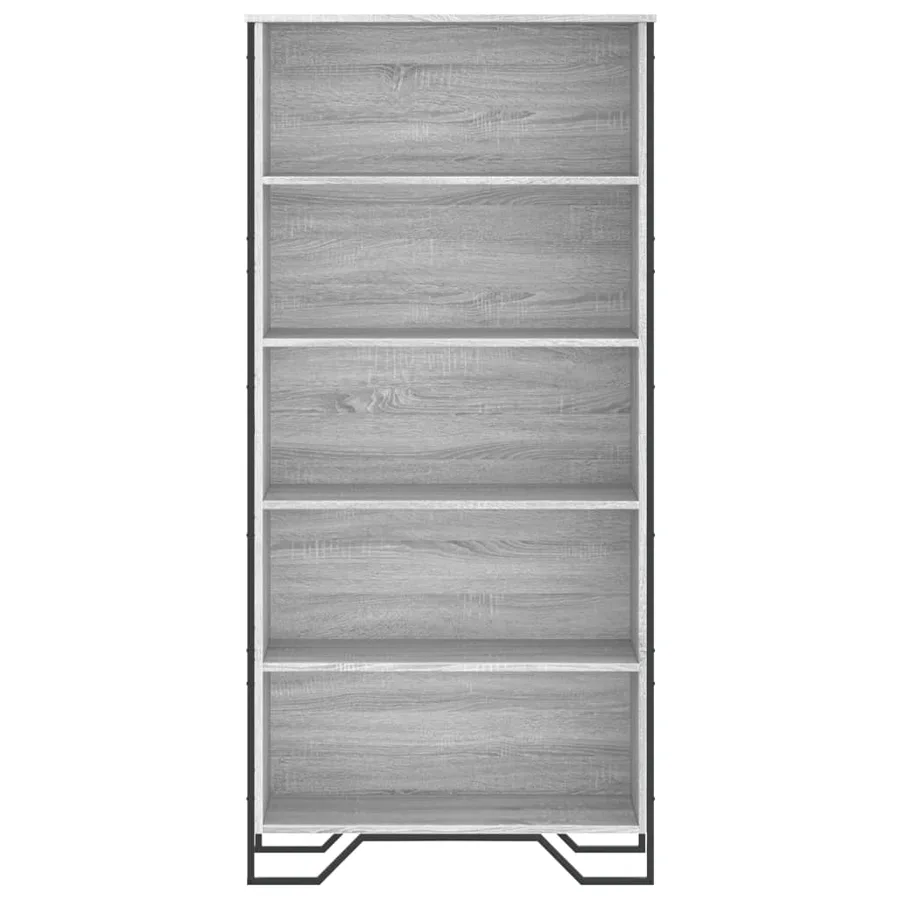 Bibliothèque sonoma gris 80x31x169 cm bois d'ingénierie - 4