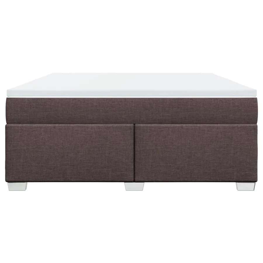 Sommier à lattes de lit avec matelas Marron foncé 180x200 cm - 4
