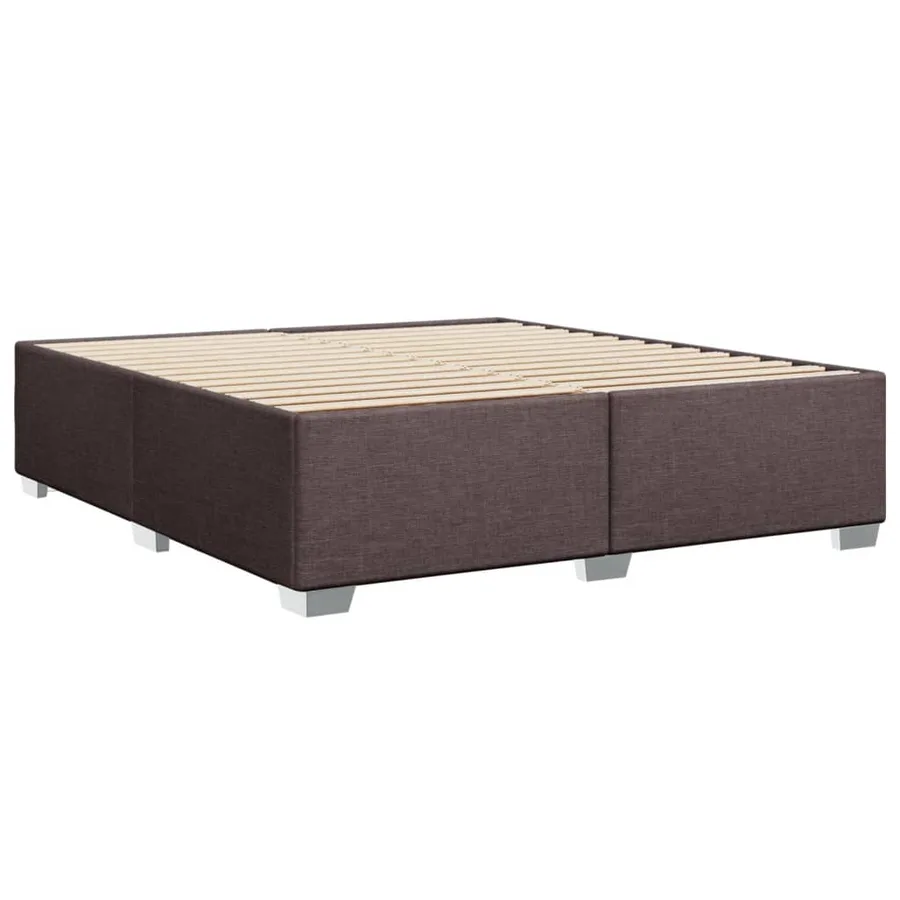 Sommier à lattes de lit avec matelas Marron foncé 180x200 cm - 8