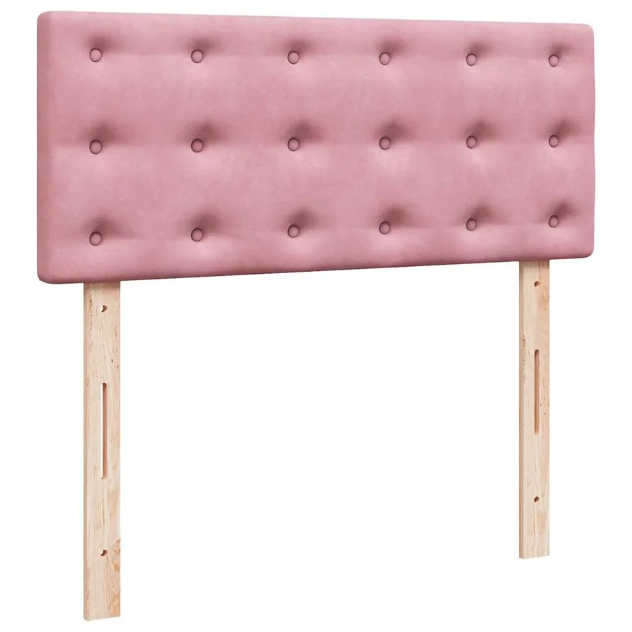 Sommier à lattes de lit avec matelas Rose 120x200 cm Velours - 5