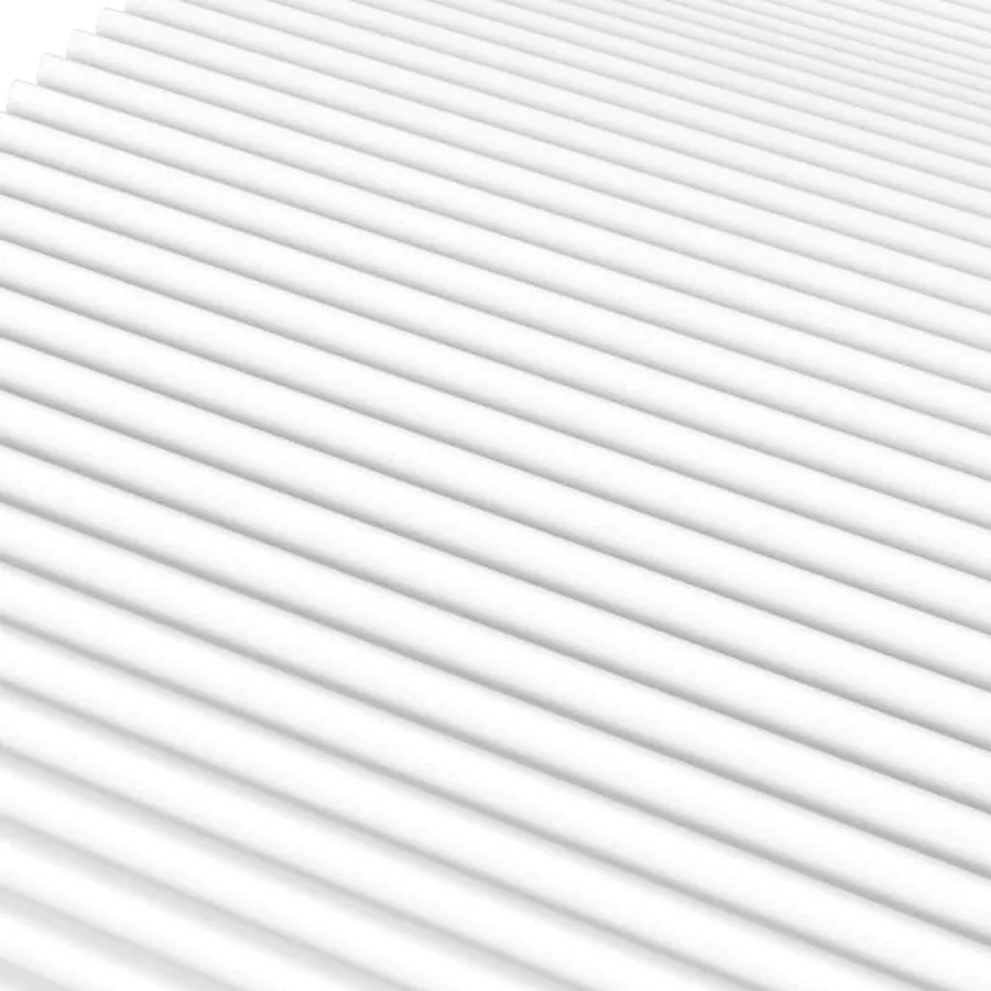 Matelas en mousse blanc 100x210 cm dureté H2 H3 - 5
