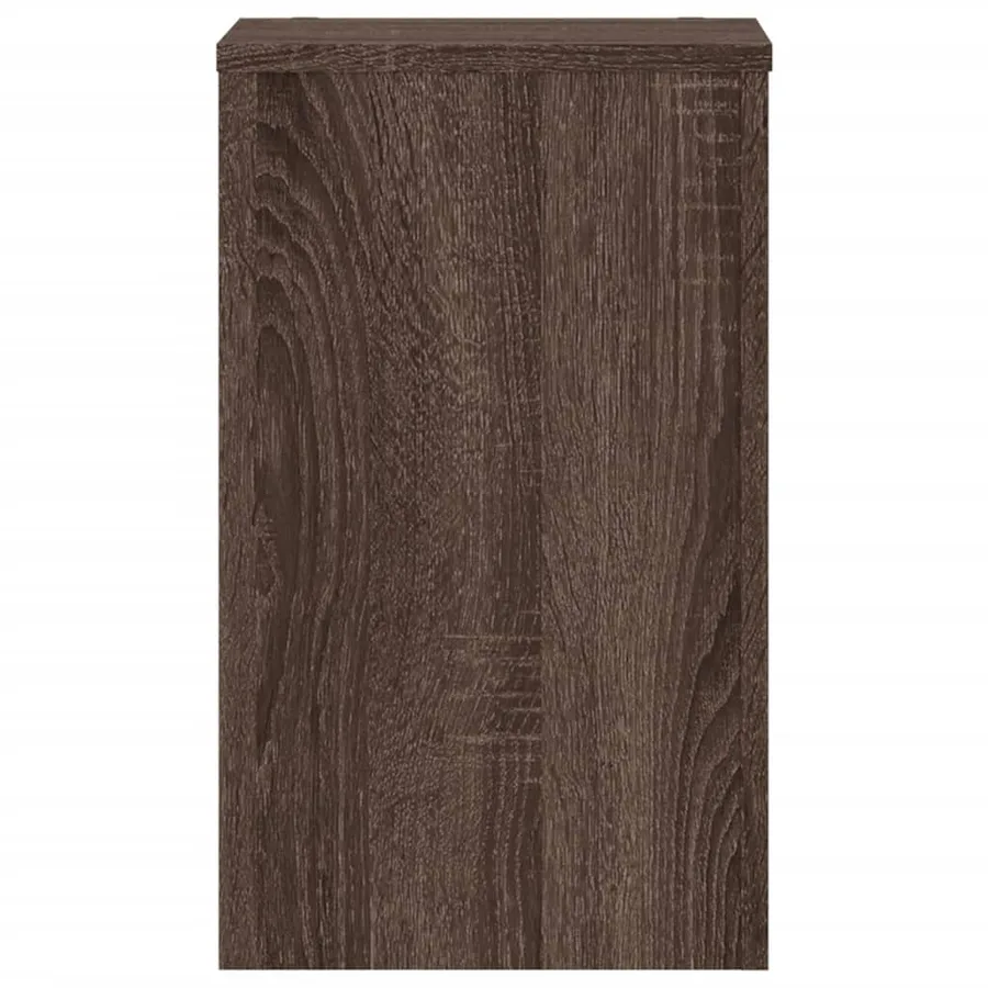 Supports pour plantes 2 pcs chêne marron bois d'ingénierie - 4