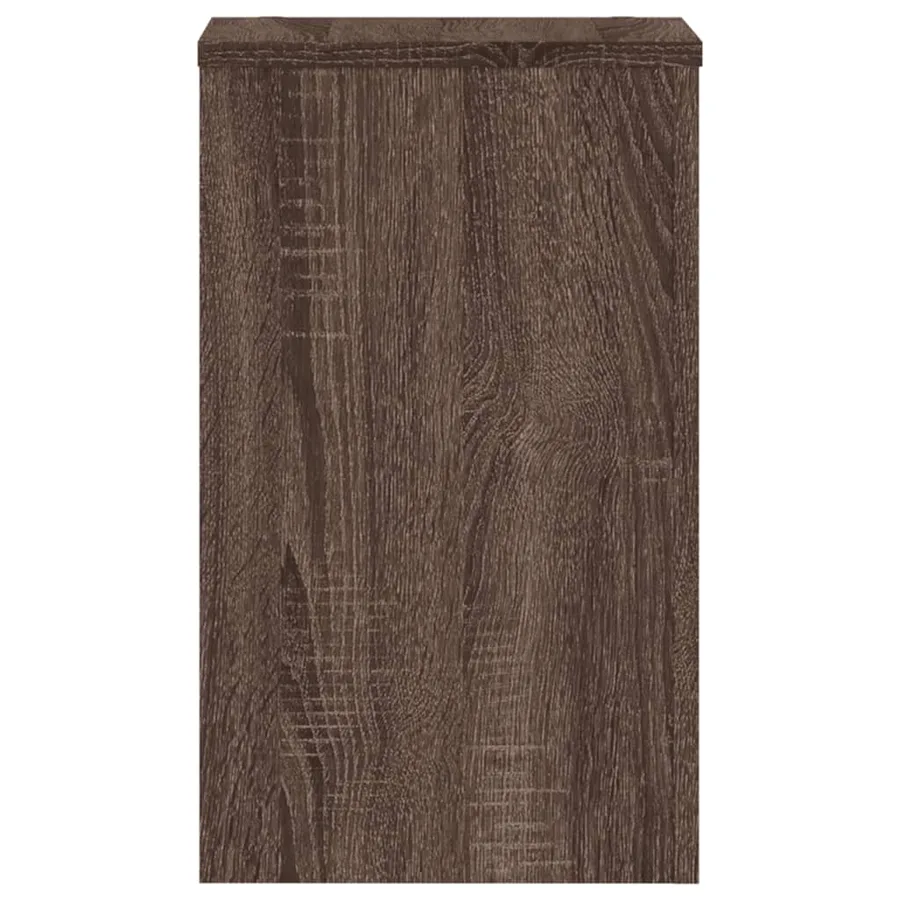 Supports pour plantes 2 pcs chêne marron bois d'ingénierie - 6
