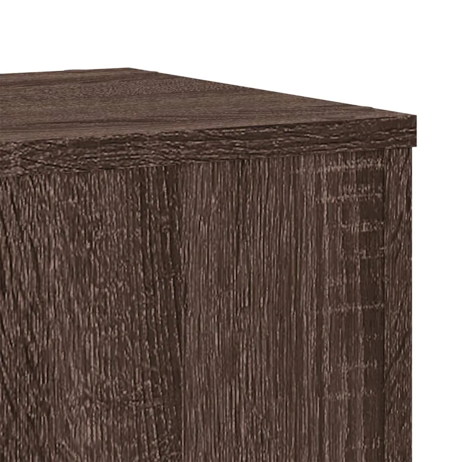 Supports pour plantes 2 pcs chêne marron bois d'ingénierie - 7