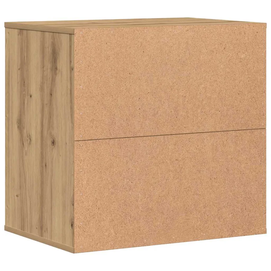 Commode d'angle chêne artisanal 60x41x58 cm bois d'ingénierie - 6