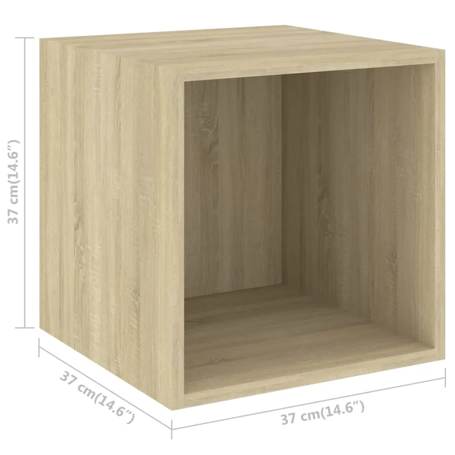 Ensemble de meubles TV 4 pcs Chêne sonoma Bois d'ingénierie - 6