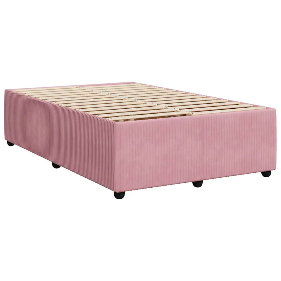 Sommier à lattes de lit avec matelas Rose 120x200 cm Velours - 10
