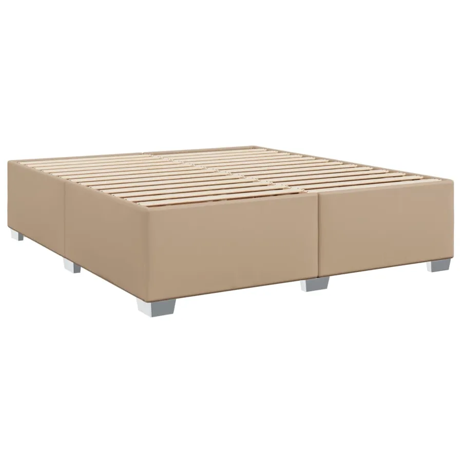 Sommier à lattes de lit avec matelas Cappuccino 180x200 cm - 5