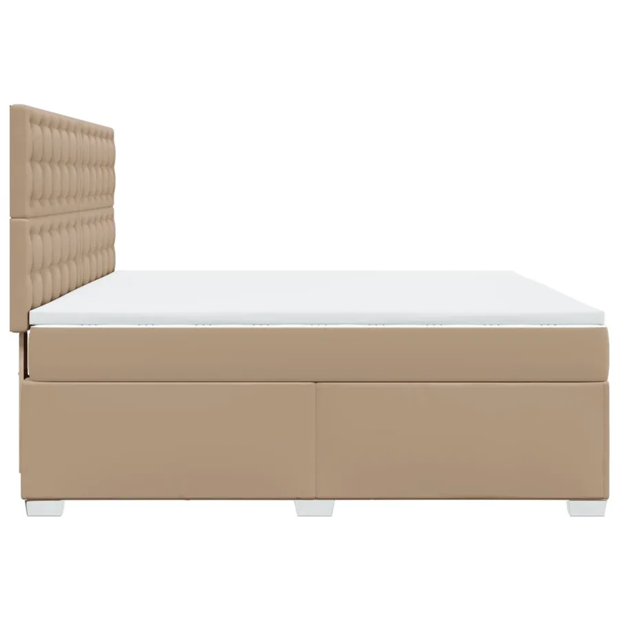 Sommier à lattes de lit avec matelas Cappuccino 180x200 cm - 9