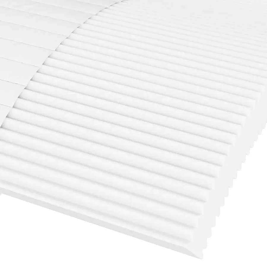 Matelas en mousse blanc 200x220 cm dureté H2 H3 - 6