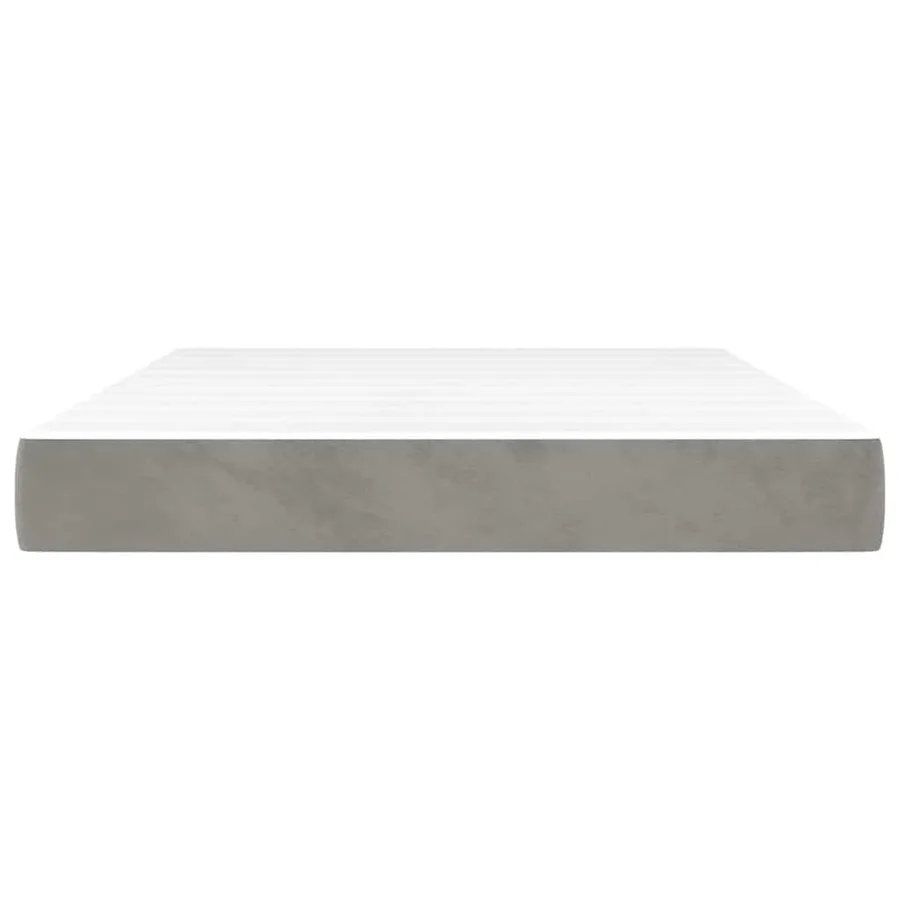 Matelas à ressorts ensachés 120 x 210 cm Gris clair - 3
