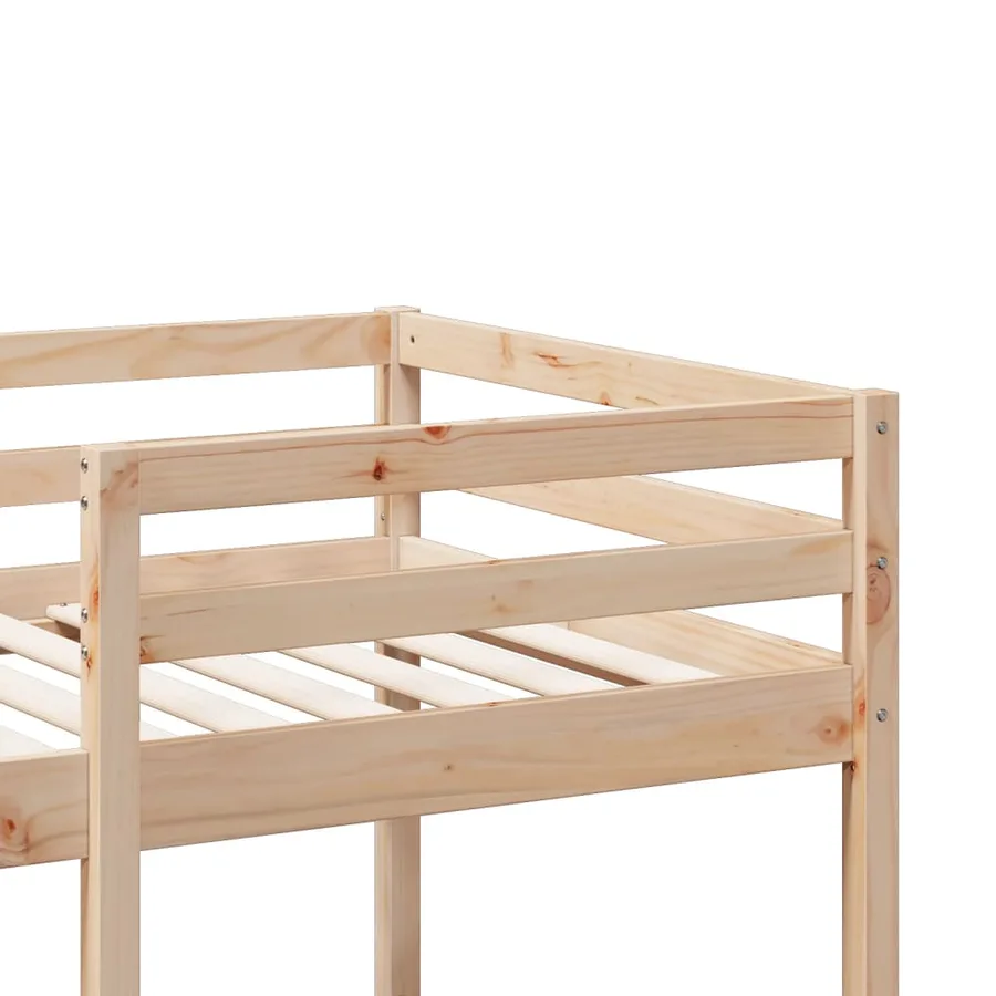 Cadre de lit superposé sans matelas 80x200cm bois massif de pin - 8