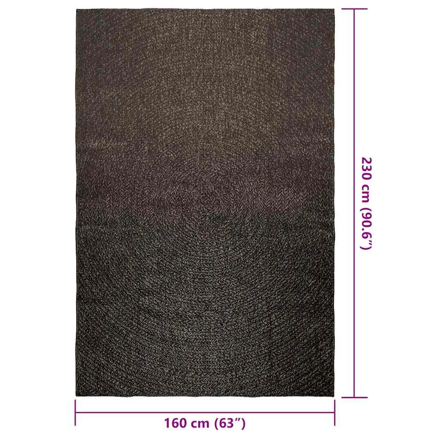 Tapis ZIZUR 160x230 cm aspect de jute intérieur extérieur - 9