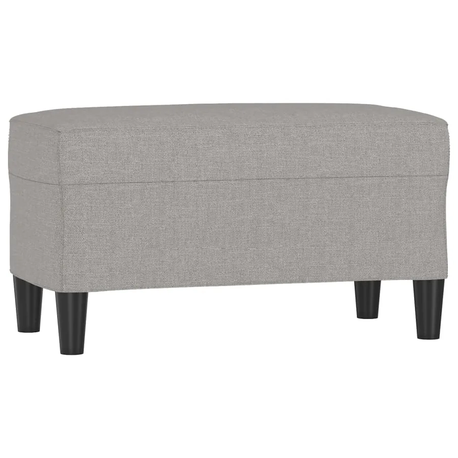 Banc Gris clair 70x35x41 cm Tissu - 2