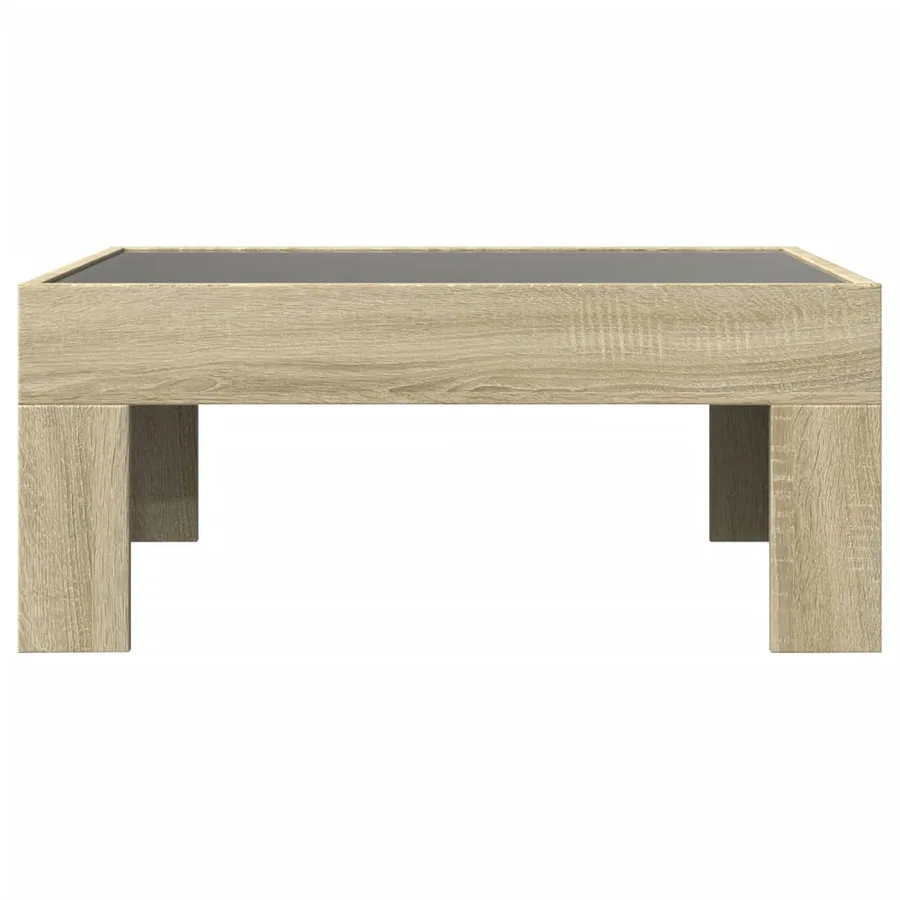 Table basse avec LED infini chêne sonoma 70x50x30 cm - 6