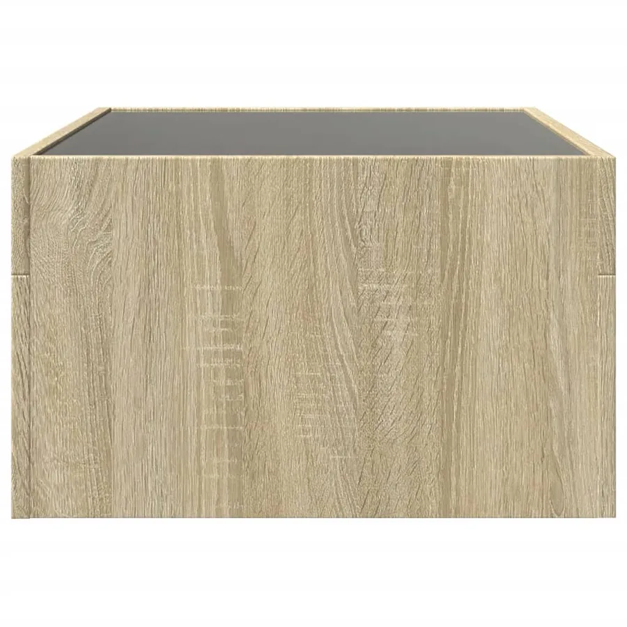 Table basse avec LED infini chêne sonoma 70x50x30 cm - 7