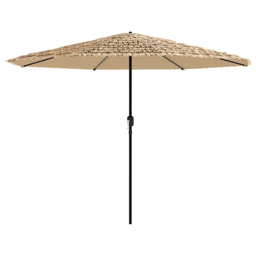 Parasol de jardin avec mât en acier marron 324x324x247 cm - 3