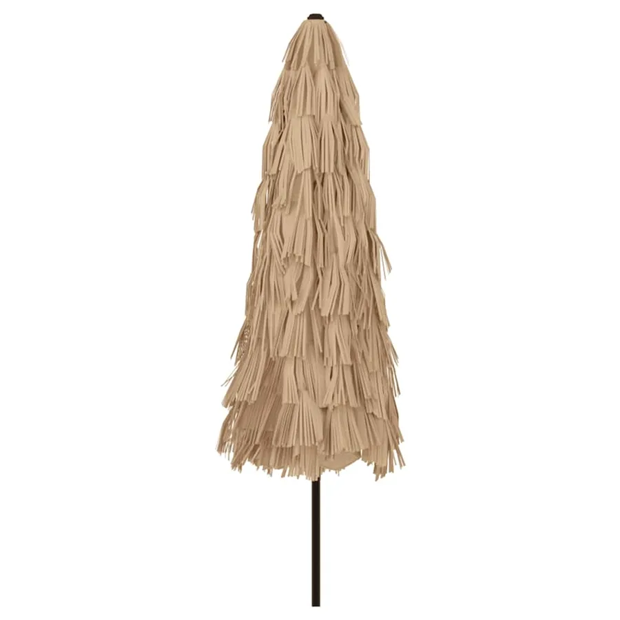 Parasol de jardin avec mât en acier marron 324x324x247 cm - 6