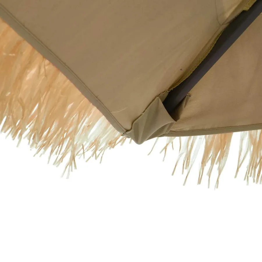Parasol de jardin avec mât en acier marron 324x324x247 cm - 9