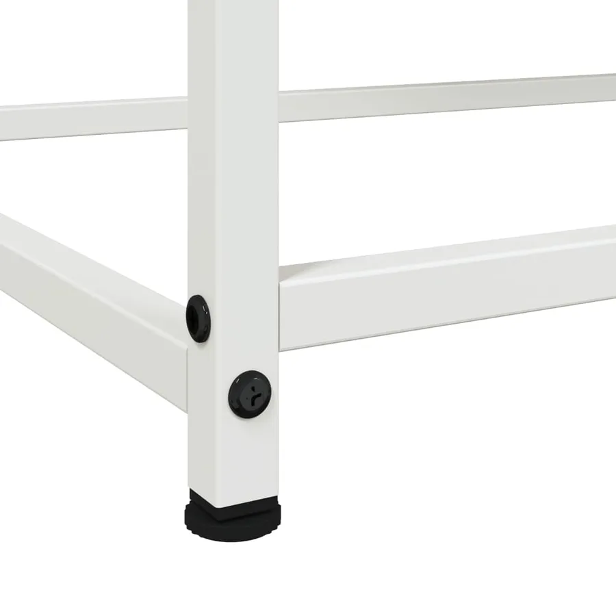 Buffet blanc 100,5x39x107 cm acier - 11