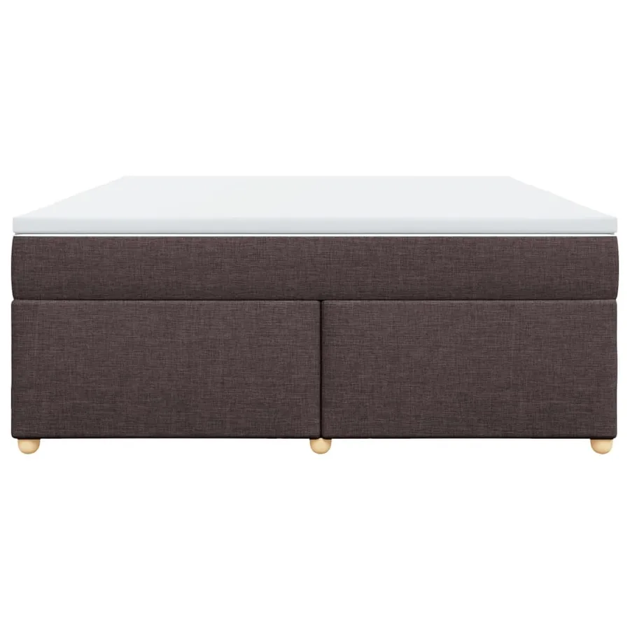 Sommier à lattes de lit avec matelas Marron foncé 180x200 cm - 4