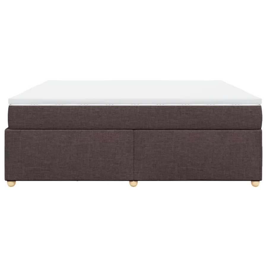 Sommier à lattes de lit avec matelas Marron foncé 180x200 cm - 8