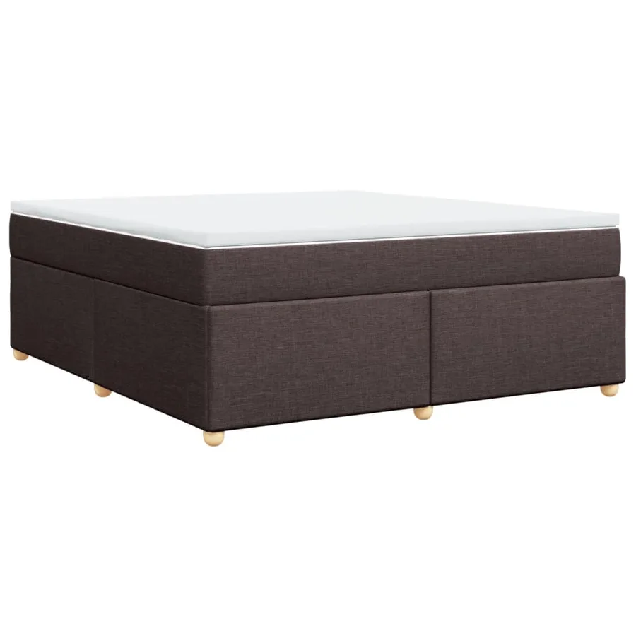 Sommier à lattes de lit avec matelas Marron foncé 180x200 cm - 9