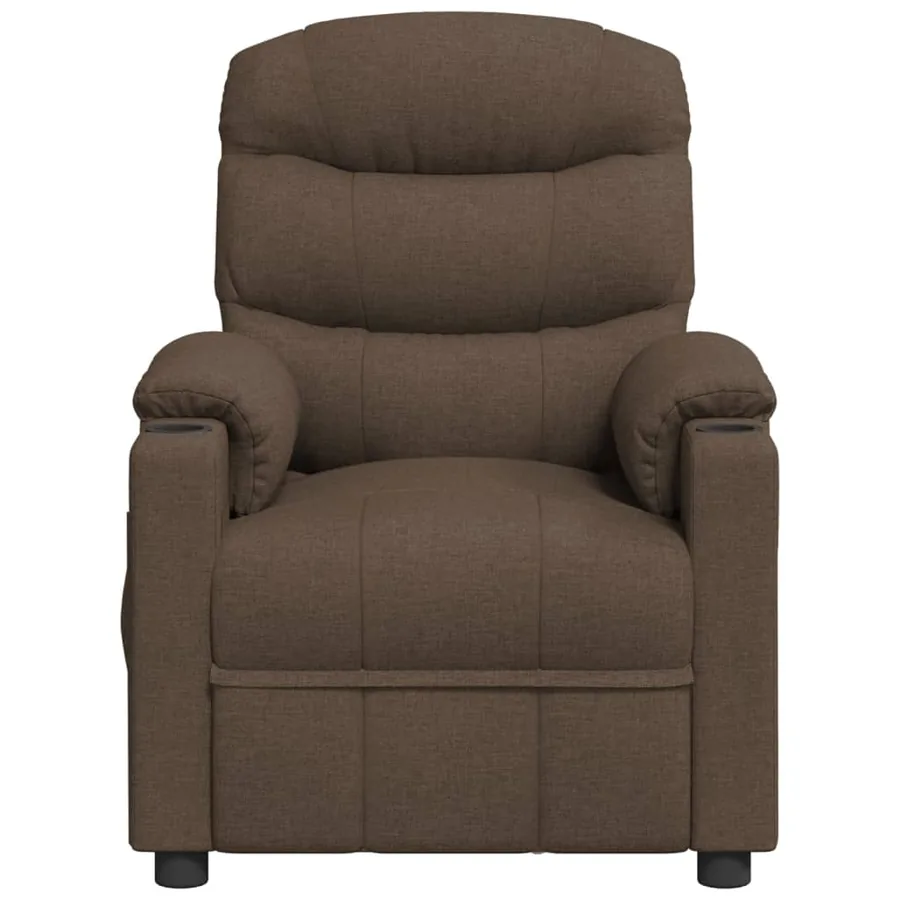 Fauteuil inclinable Marron Tissu - 3