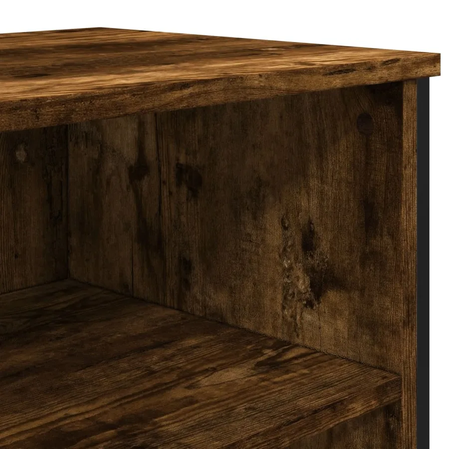 Buffet chêne fumé 101x35,5x74,5 cm bois d'ingénierie - 7